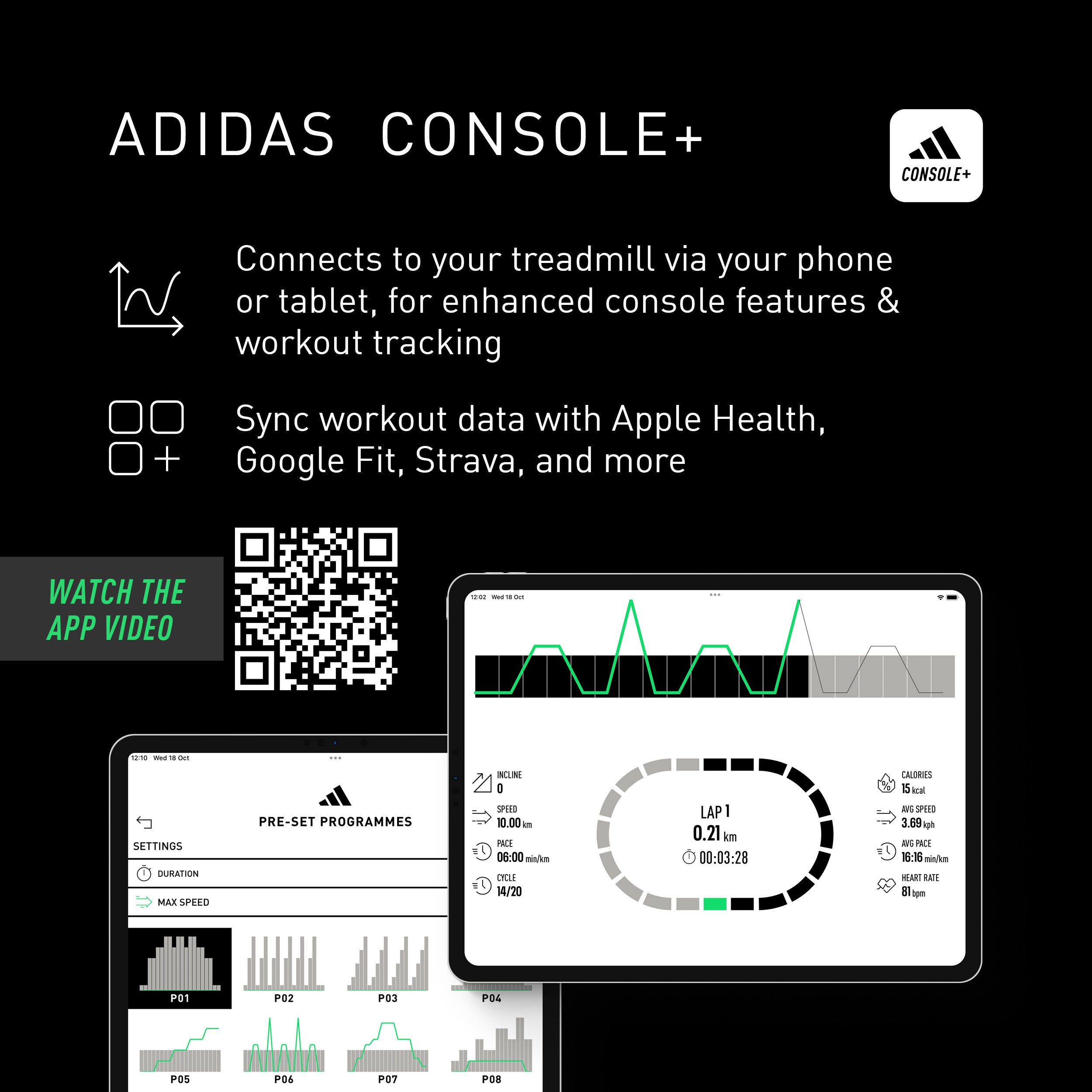 adidas T-19 Bluetooth Folding Treadmill – Adidas Hardware