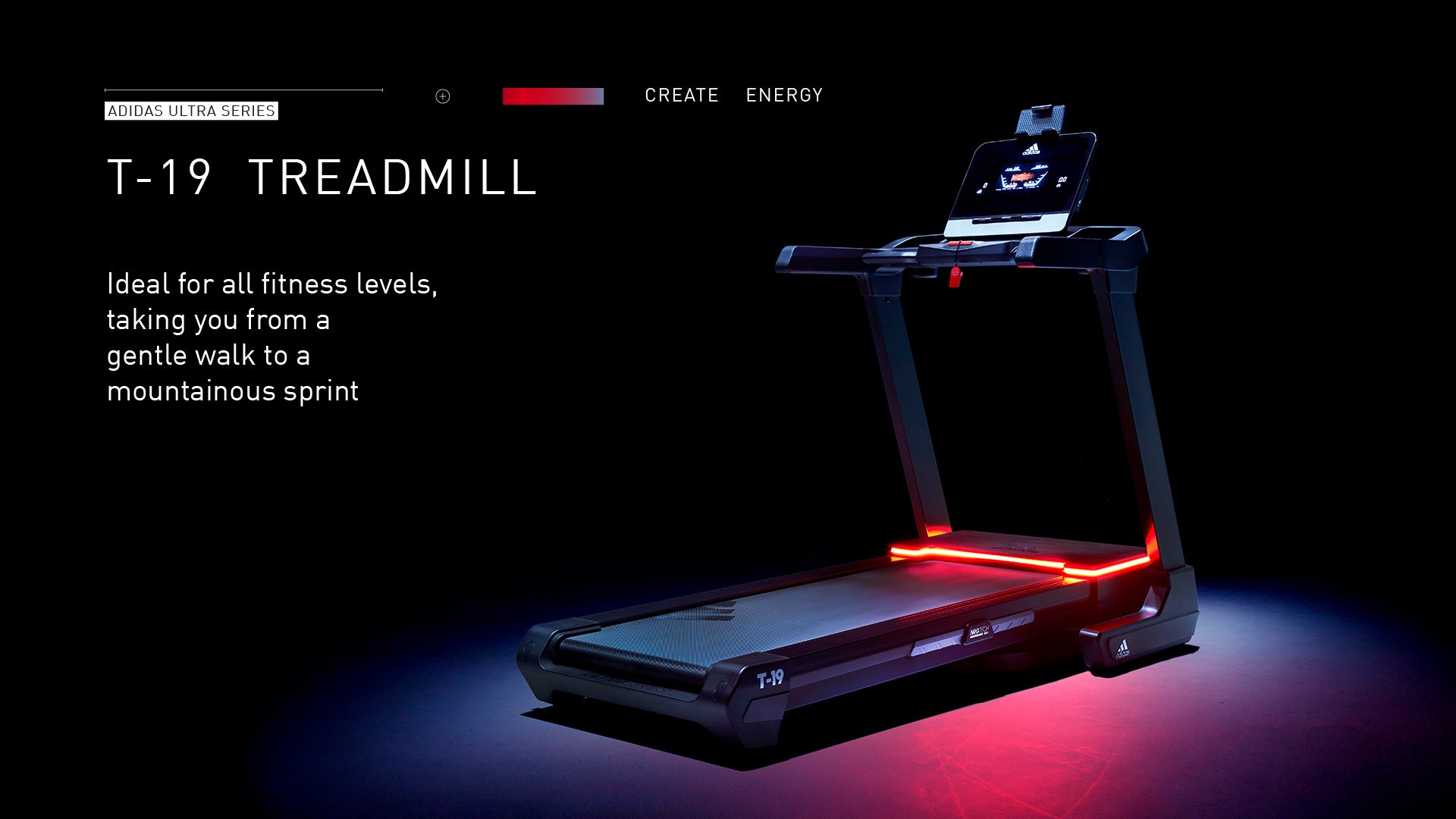adidas T-19 Bluetooth Folding Treadmill – Adidas Hardware
