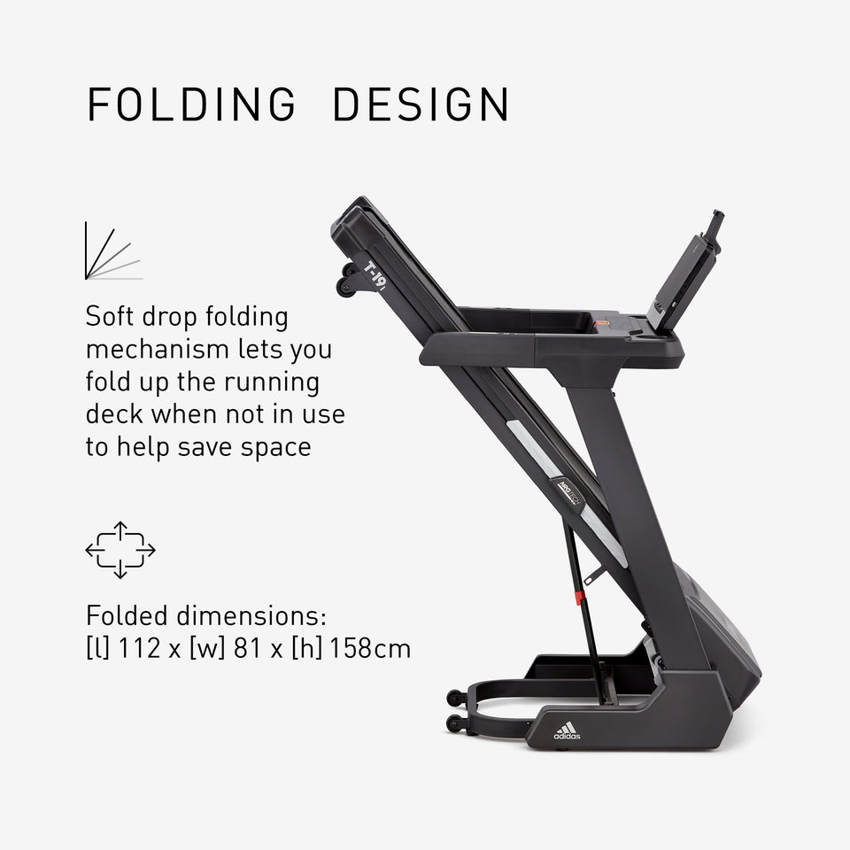 Adidas T-19i Bluetooth Folding Treadmill - Image 4
