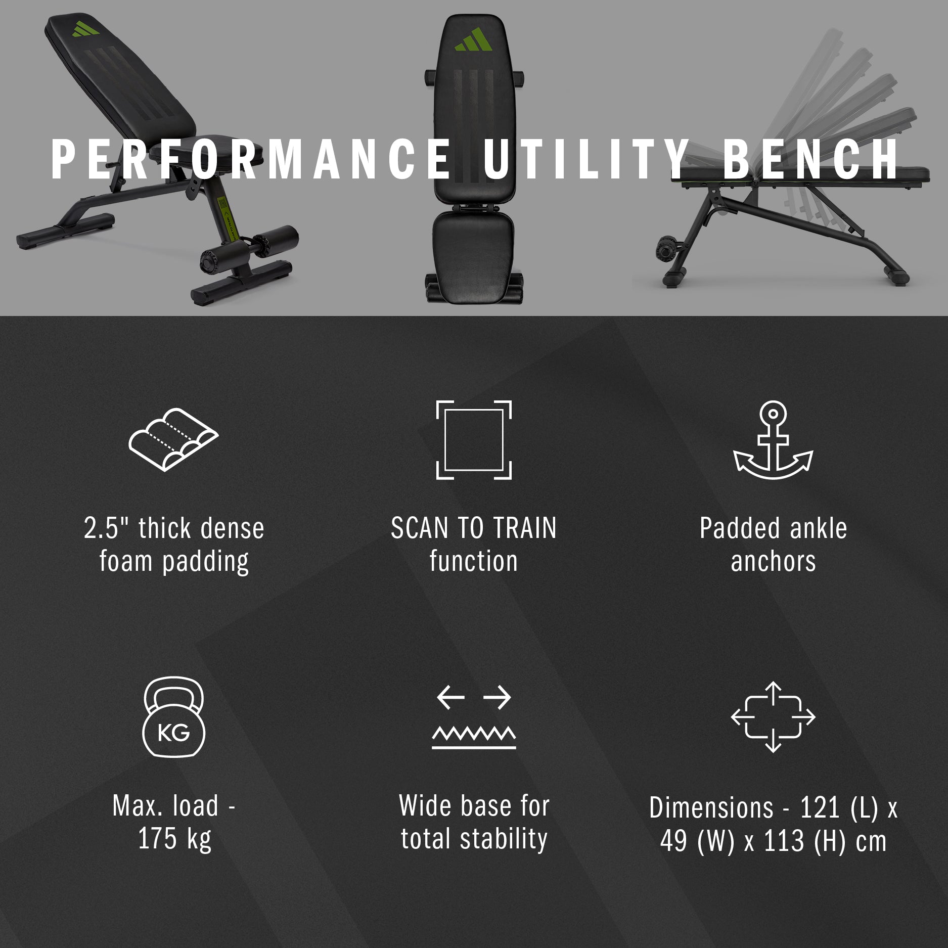 Performance Utility Weight Bench – Adidas Hardware